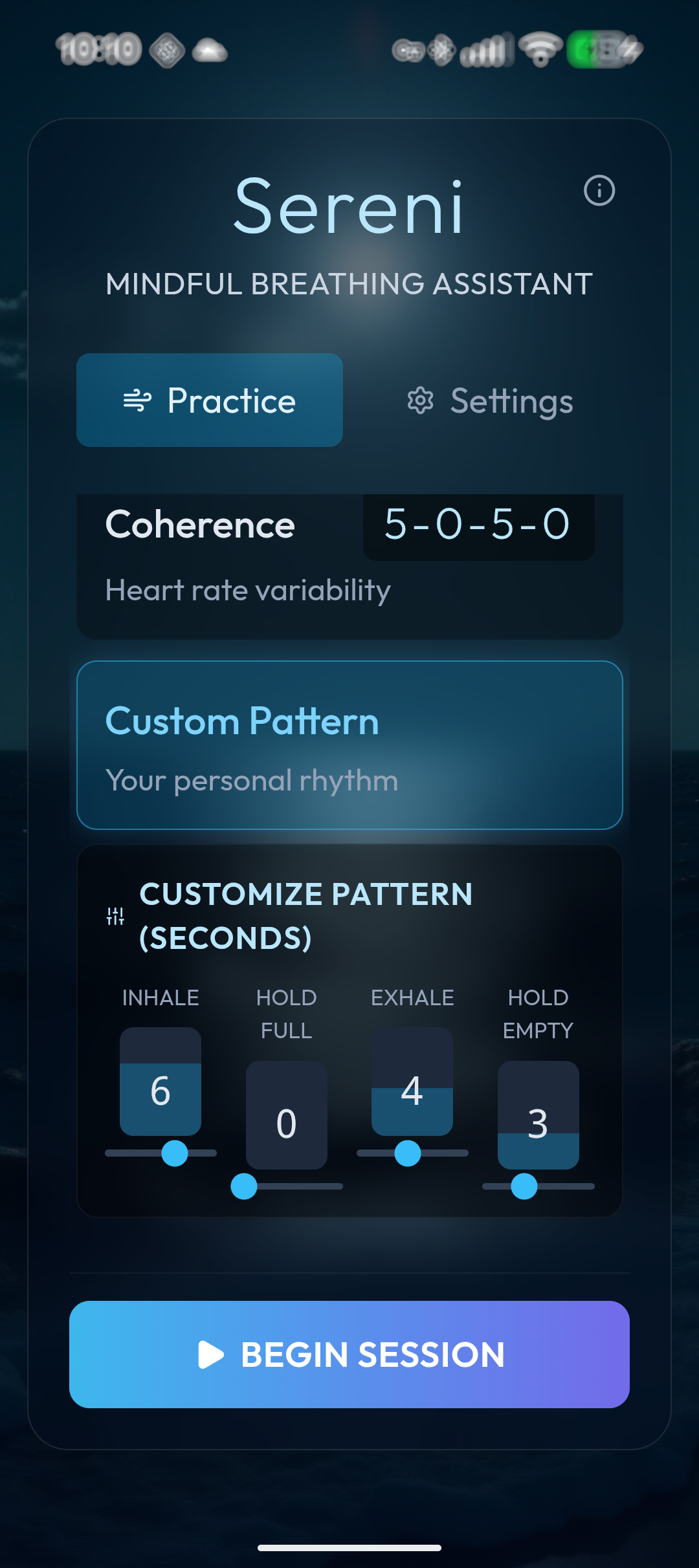 Breathing Pattern Selection