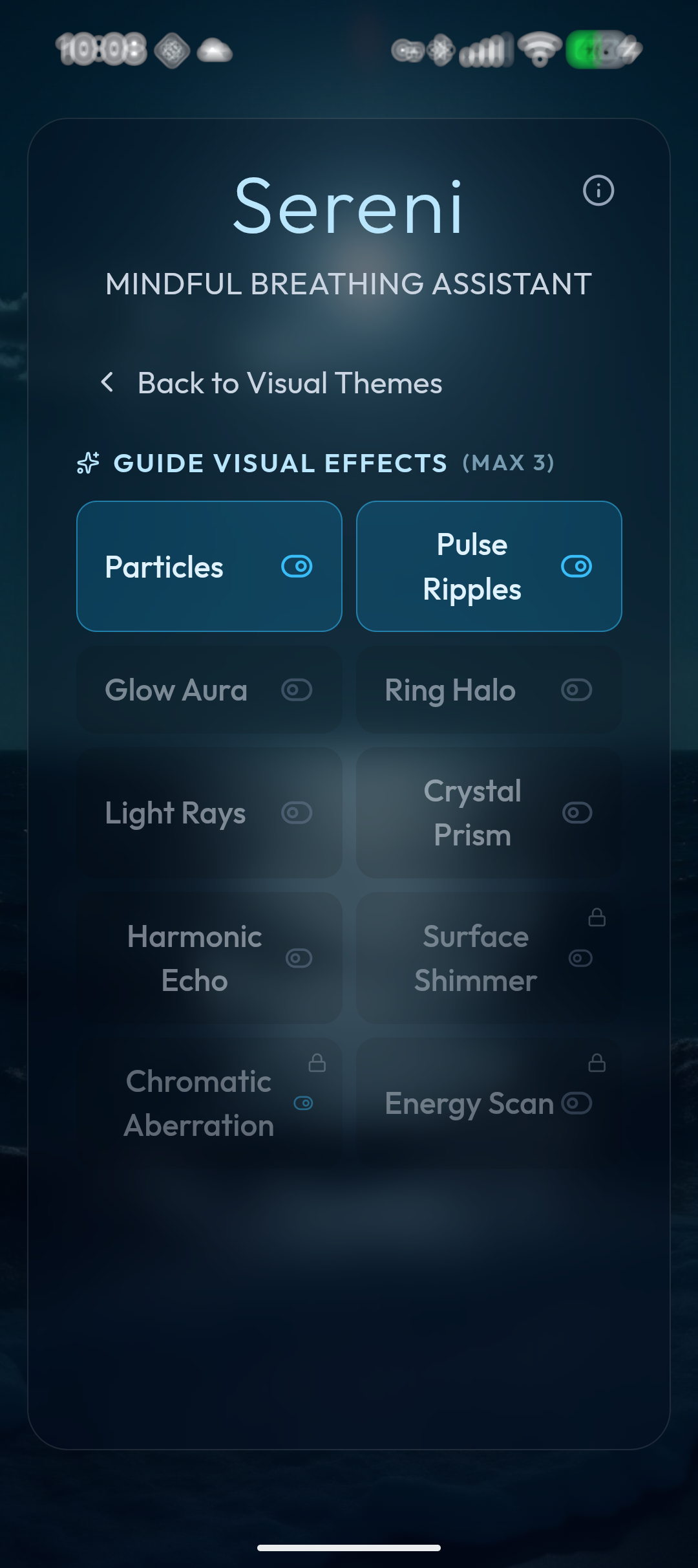 Visual Effects Settings